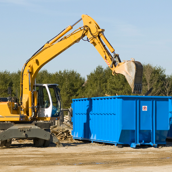 are there any restrictions on where a residential dumpster can be placed in Jasper Florida